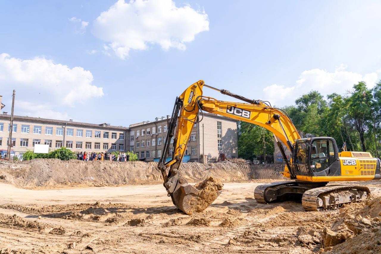 Початок будівництва школи. Фото: Запорізька ОВА