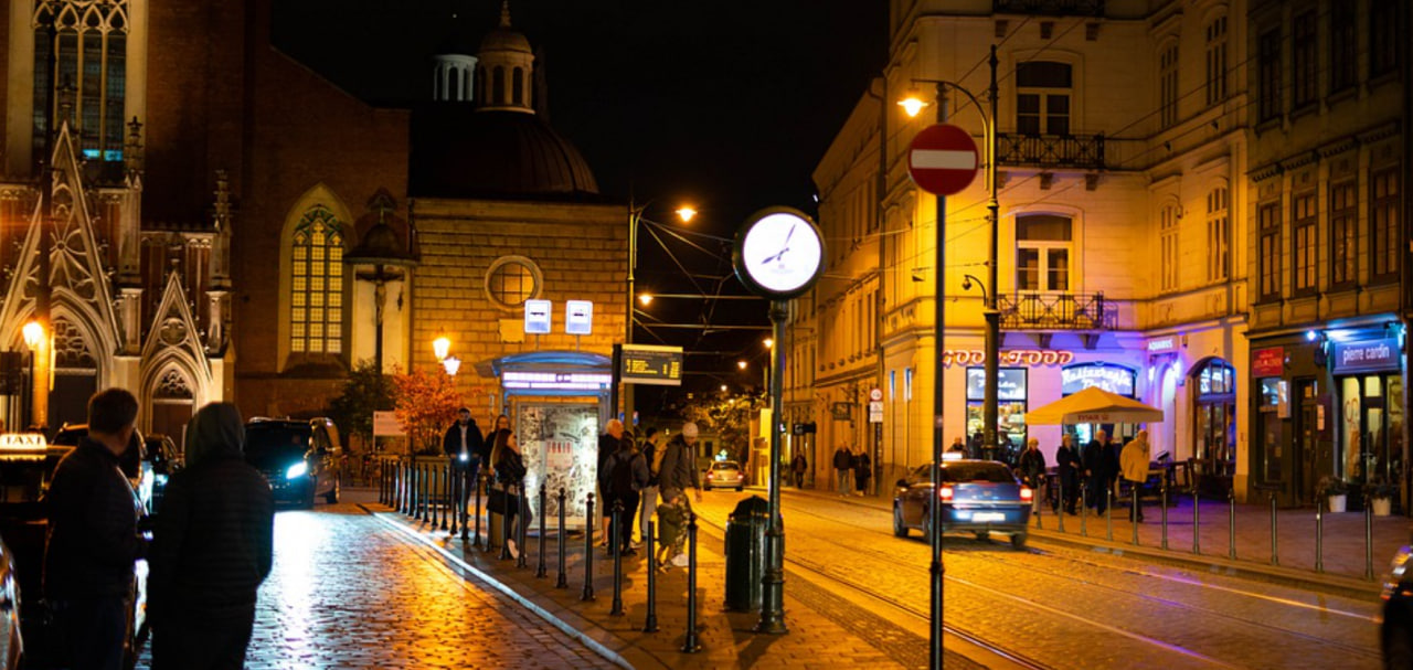 Нічне освітлення. Фото: uainkrakow