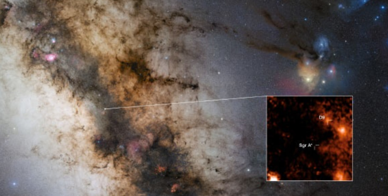 Астрономи найшли подвійну зоряну систему біля чорної діри. Фото: ESO