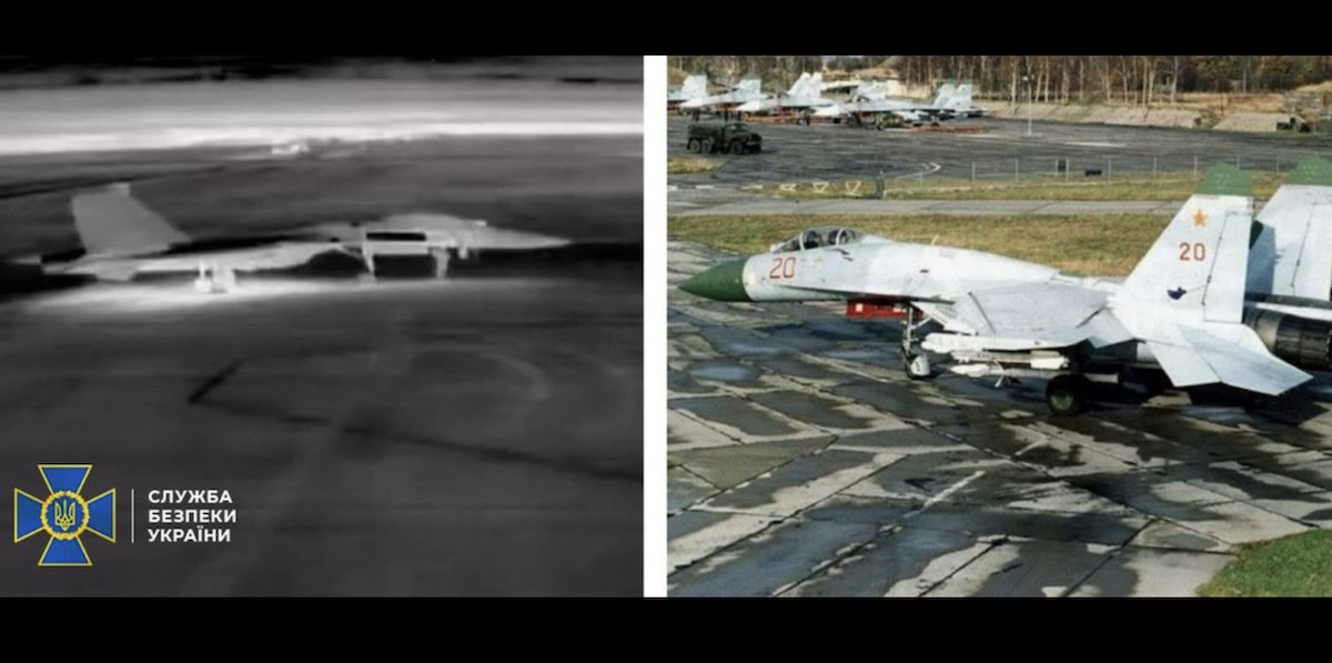 СБУ знищила два Су-27 на аеродромі «Бельбек» у Криму / Фото: СБУ